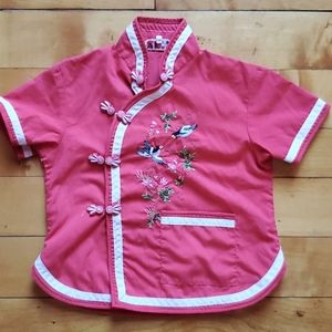 Vintage Hand Embroidered Cheongsam Style Top
